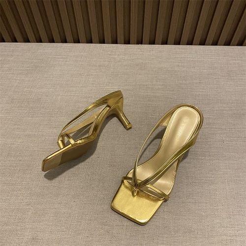 Chaussures Tongs Sexy Talons Hauts Fins Pour Femmeschaussures D'étépantoufles Pour Damesmode