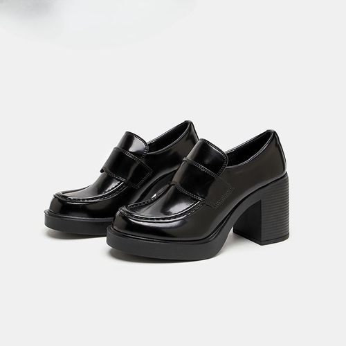 Chaussures Chaussures En Cuir Lacets Talons Hauts Pour Femmesmocassins Une Pédalenouvelle Optiquestructure En Métal Astronomiquestyle Britanniquetalonpais