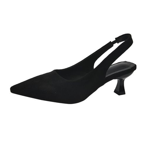 Chaussures Sandales Plates Pointues Sans Talons Pour Femmesimprimé Léopardslingback Décontractéchaussures Bassesété