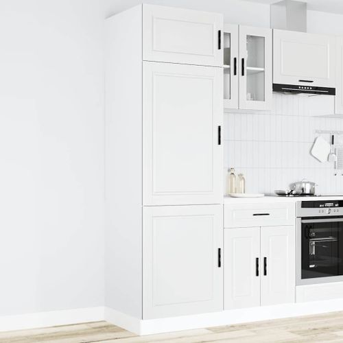 Vidaxl Armoire De Cuisine Porto Blanc Bois D'ingénierie