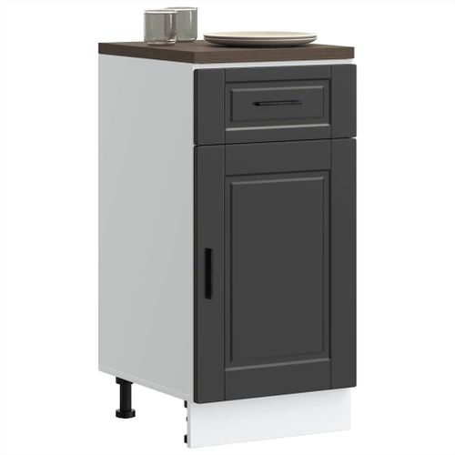 Vidaxl Armoire De Cuisine Porto Noir Bois D'ingénierie