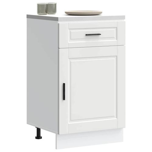 Vidaxl Armoire De Cuisine Porto Blanc Bois D'ingénierie