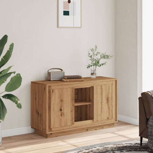 Vidaxl Buffet Chêne Artisanal 102x35x60 Cm Bois D'ingénierie