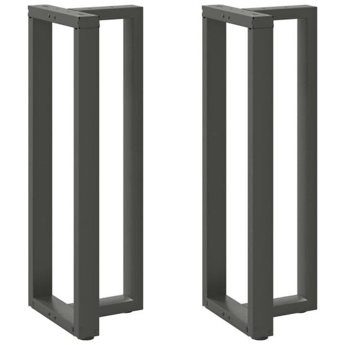 Vidaxl Pieds De Table De Bar Forme De T 2 Pcs Anthracite Acier