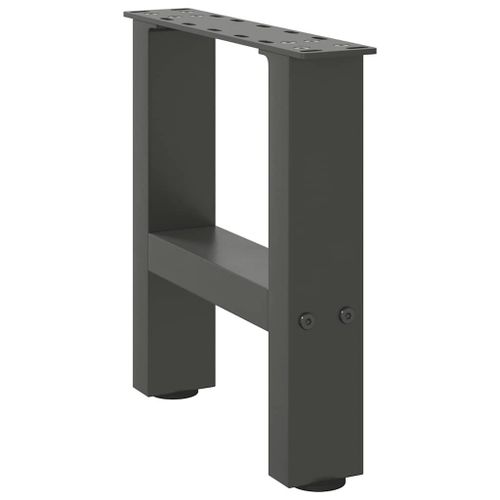 Vidaxl Pieds De Table Basse Anthracite 2 Pcs 30×40 Cm Acier