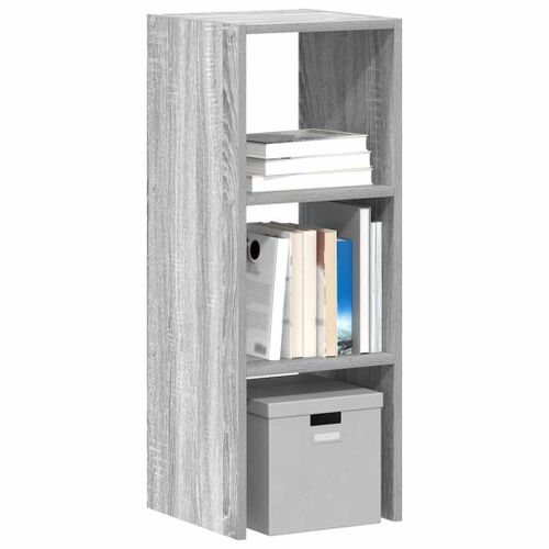 Vidaxl Bibliothèque Empilable Sonoma Gris 30x30x80 Cm Bois Ingénierie
