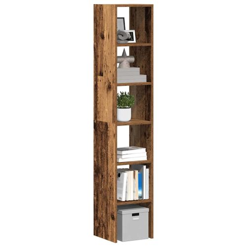 Vidaxl Bibliothèques 2 Pcs Empilable Vieux Bois Bois D'ingénierie