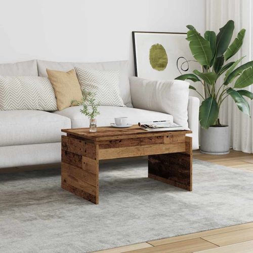 Vidaxl Table Basse Vieux Bois 68x50x38 Cm Bois D'ingénierie