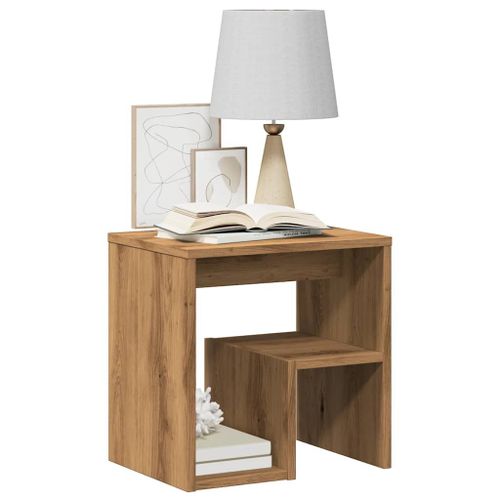 Vidaxl Tables De Chevet 2 Pcs Chêne Artisanal Bois D'ingénierie