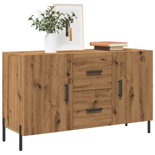 Vidaxl Buffet Chêne Artisanal 100x36x60 Cm Bois D'ingénierie
