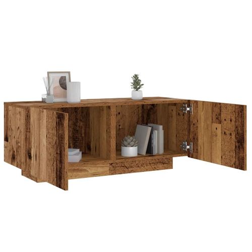 Vidaxl Table De Chevet Vieux Bois 100x35x40 Cm Bois D'ingénierie