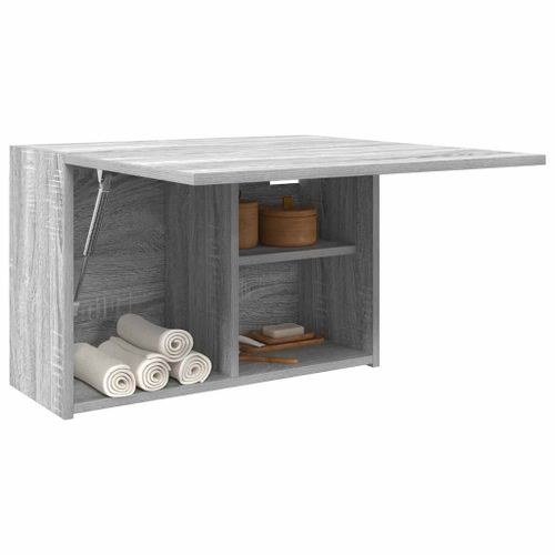Vidaxl Armoire Murale De Bain Sonoma Gris 60x25x40cm Bois D'ingénierie