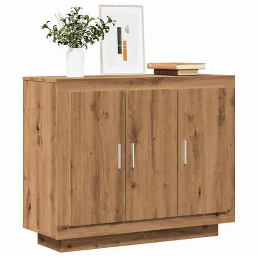 Vidaxl Buffet Chêne Artisanal 92x35x75 Cm Bois D'ingénierie