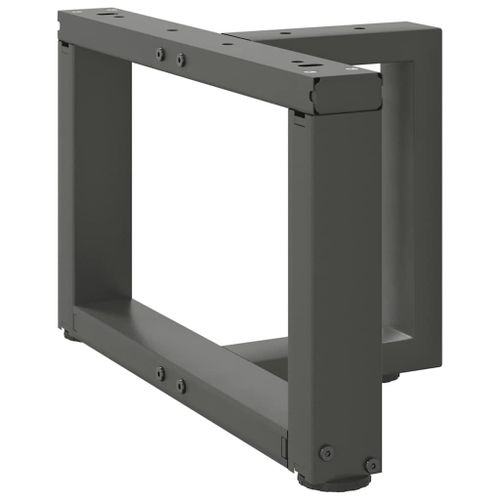 Vidaxl Pieds De Table Basse Forme De T 2pcs Anthracite 50x25x(30-31)Cm