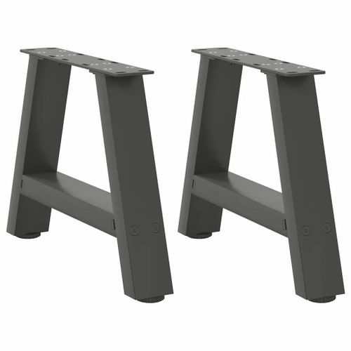 Vidaxl Pieds De Table Basse Forme De A 2 Pcs Anthracite 40x(30-31) Cm