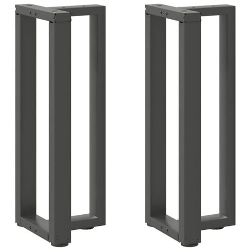 Vidaxl Pieds De Table Console Forme De T 2 Pcs 38x25x(72-73) Cm Acier