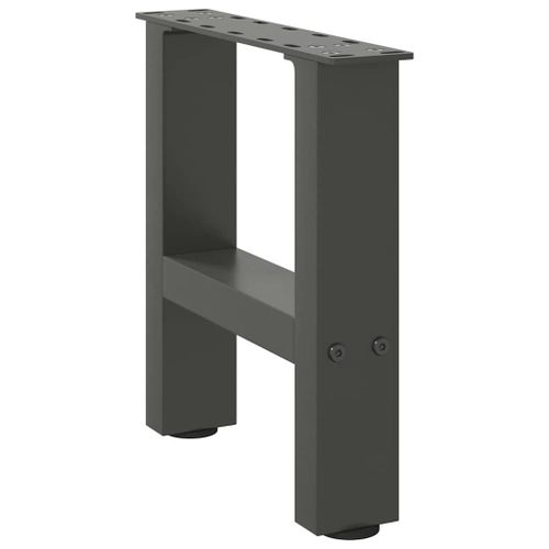 Vidaxl Pieds De Table Basse Anthracite 2 Pcs 30×30 Cm Acier