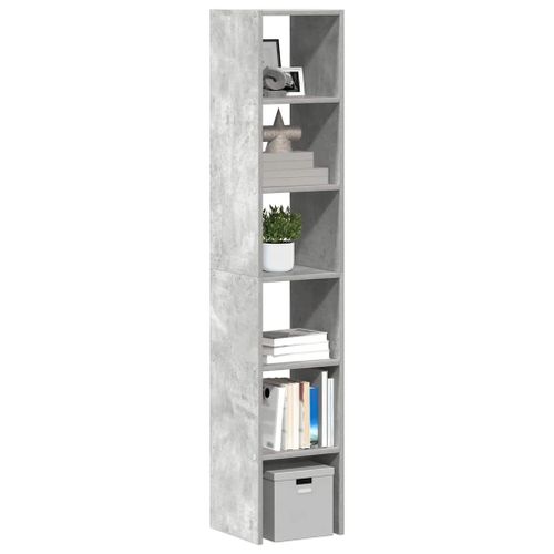 Vidaxl Bibliothèques 2 Pcs Empilable Gris Béton Bois D'ingénierie