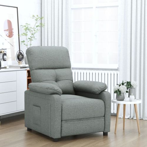 Vidaxl Fauteuil Inclinable Gris Foncé Tissu