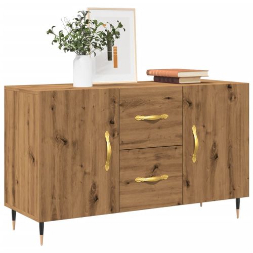 Vidaxl Buffet Chêne Artisanal 100x36x60 Cm Bois D'ingénierie