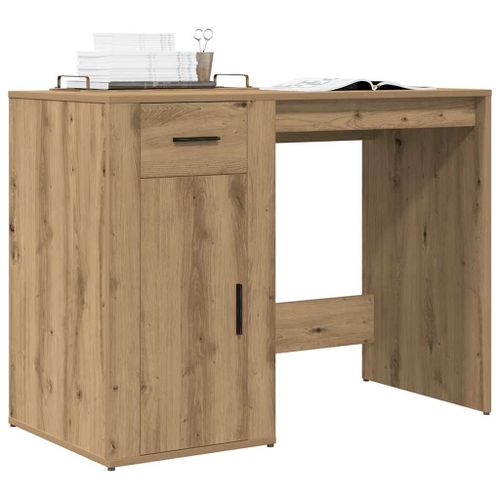 Vidaxl Bureau Chêne Artisanal 100x49x75 Cm Bois D'ingénierie