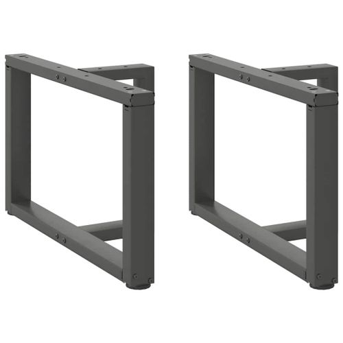 Vidaxl Pieds De Table Basse Forme De T 2pcs Anthracite 60x25x(42-43)Cm