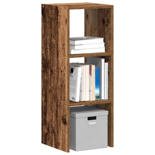 Vidaxl Bibliothèque Empilable Vieux Bois 30x30x80 Cm Bois D'ingénierie