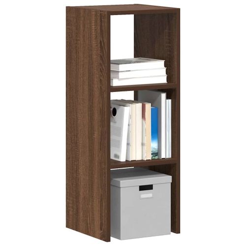 Vidaxl Bibliothèque Empilable Chêne Marron 30x30x80 Cm Bois Ingénierie