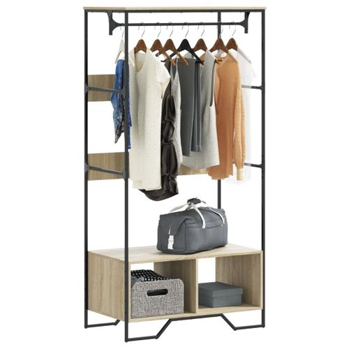 Vidaxl Armoire Chêne Sonoma 90x50x180 Cm Bois D'ingénierie