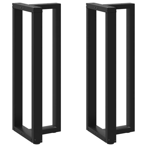 Vidaxl Pieds De Table De Bar Forme De T 2 Pcs Noir 40x35x(111-112) Cm