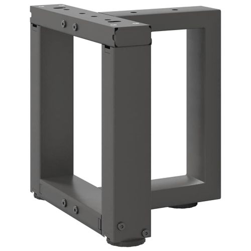 Vidaxl Pieds De Table Basse Forme De T 2pcs Anthracite 30x25x(30-31)Cm