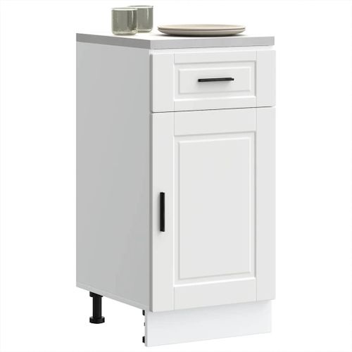Vidaxl Armoire De Cuisine Porto Blanc Bois D'ingénierie