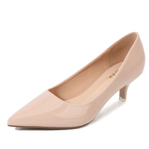 Chaussures À Talons Mi-Hauts Pour Femmes,Escarpins À Bout Pointu,Élégants,À La Mode,Pour Bureau,Noir,Rose,Rouge,5cm,E0005 - 43