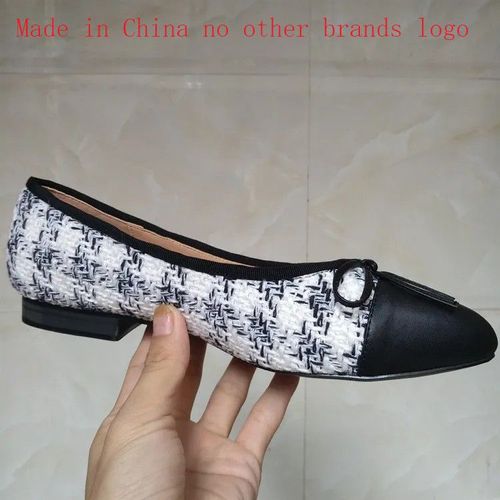 Chaussures Chaussures De Ballet Classiques Pour Femmesescarpins De Baseépissure De Deux Documentsn?ud En Tweedchaussures De Travailtalons Basescarpins La Mode