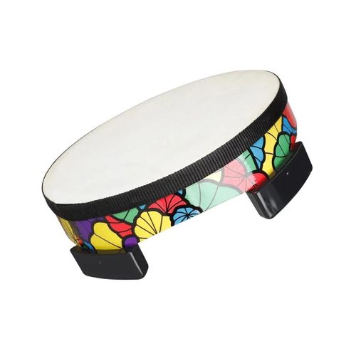 Orff-Tambour Au Sol En Peau De Mouton Pour Enfants,Tambour À Main,Persch,Jouets Musicaux,Cadeau Pour Enfants - Type Colorful
