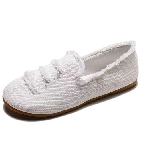 Chaussures Careaymakeloveontopchaussures En Toile Pour Femmesdesignbord En Peluchemocassins Décontractés Pailletteschaussures Plates En Tissu Enfilerprintemps Automne