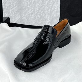 Chaussures Fendu Parkermocassins En Cuir Verni Pour Femmeschaussures Plates Décontractées Pour Damesespadrilles Noires Confortables Enfilerescarpins Habnommée Pour Femmes
