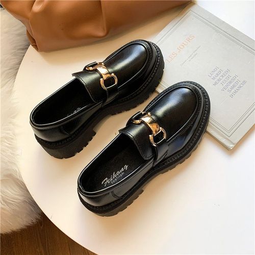 Chaussures Mocassins Semelle Optique Pour Femmechaussures Plates Enfileren Cuirdécontractées