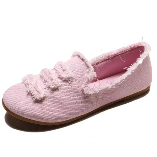 Careaymake-Loveontop-Chaussures En Toile Pour Femmes,Design,Bord En Peluche,Mocassins Décontractés À Paillettes,Chaussures Plates En Tissu À Enfiler,Printemps Automne