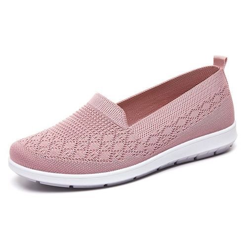 Chaussures Mocassins Plateforme Pour Femmeschaussures De Bureaurespirantesà Talons Basen Coton Doux
