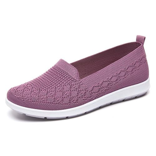 Chaussures Mocassins Plateforme Pour Femmeschaussures De Bureaurespirantesà Talons Basen Coton Doux