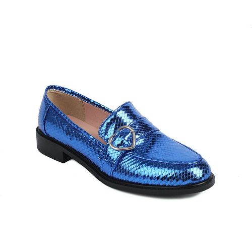Chaussures Mocassins Chic Talons Bas Pour Femmechaussures Enfilerbleu Brcorporelleorvertluxedécontractéoxfords