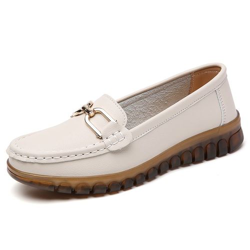 Chaussures Mocassins En Cuir Pour Femmeschaussures Décontractéesnoiresconfortablesplates