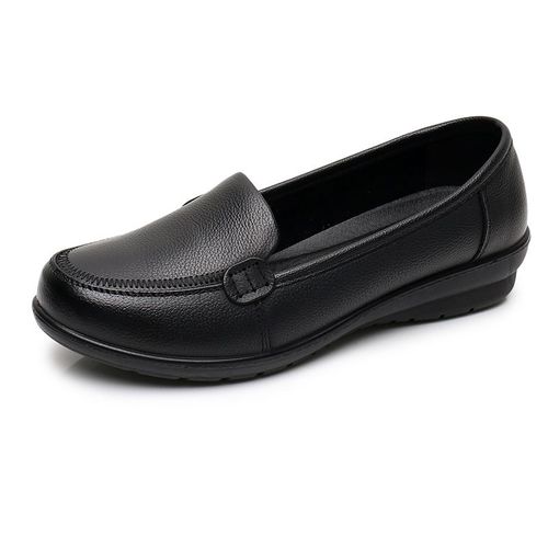 Chaussures Chaussures Oxford Lacets Et Talons Hauts Pour Femmesmocassins Semellepaissecouleur Unie Noireautomne