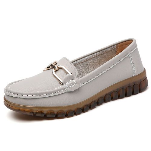 Chaussures Mocassins En Cuir Pour Femmeschaussures Décontractéesnoiresconfortablesplates