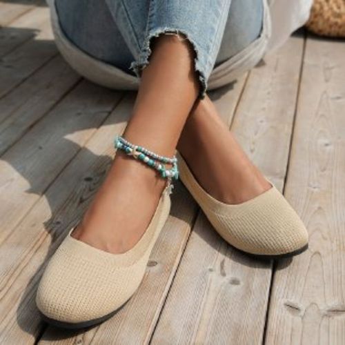 Ballerines Légères Respirantes Et Solides Pour Femme,Chaussures De Marche Décontractées,Mocassins,Grande Taille 43,