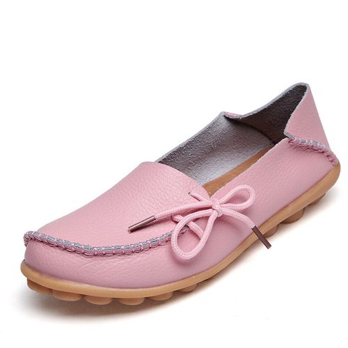 Chaussures Mocassins Plats Multicolores Pour Femmesmocassins En Cuir Creuxchaussures Bateauballerines Décontractéesnouvelle Mode