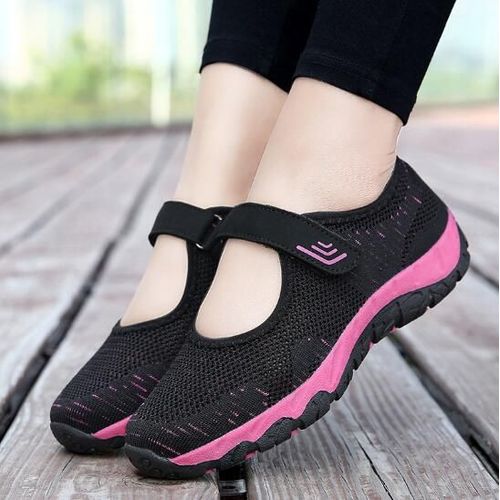 Baskets Plates En Maille Respirante Pour Femmes,Chaussures À Plateforme Décontractées,Mode Printemps Et Automne, - 39