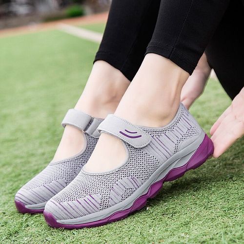 Baskets Plates En Maille Respirante Pour Femmes,Chaussures À Plateforme Décontractées,Mode Printemps Et Automne, - 42