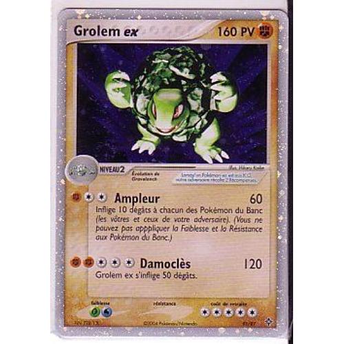 Grolem Ex - Ex Dragon - Holographique - Vf - 91/97